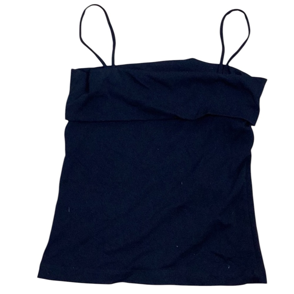 LA Movers Black Stretch Camisole Tube Top With Straps Made In USA Large NWT